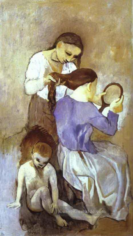 La coiffure 1906 cubism Pablo Picasso Ölgemälde